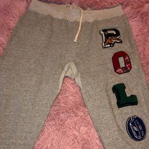 Embroidered stitching POLO sweats